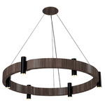 Flow Ring Pendant - American Walnut