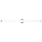 Leia Color-Select Bathroom Vanity Light - Satin Nickel / Frosted