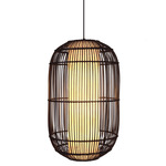 Kai Lantern Pendant - Brown / Brown