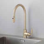 Kitchen Faucet Pull Out With Dual Spray - Brass
