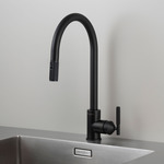 Kitchen Faucet Pull Out With Dual Spray - Welders Black