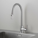 Kitchen Faucet Pull Out With Dual Spray - Steel