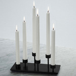 Machined Candle Holder - Black