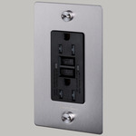 Buster + Punch Complete Metal Duplex GFCI Outlet - Steel