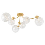 Astraia Ceiling Light - Vintage Brass / Remolino Blanco