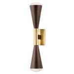 Barcelona Wall Sconce - Brass/ Bronze / Etched Glass