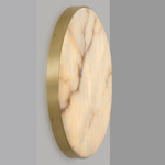 Anvers Surface Wall / Ceiling Mount - Satin Brass / Honed Alabaster