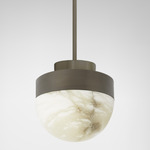 Lucid Pendant - Antique Bronze / Honed Alabaster