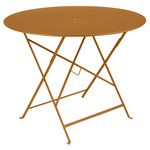 Bistro Round Folding Table - Gingerbread