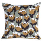 Bouquet Sauvage Tulip Outdoor Cushion - Gingerbread