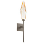 Rock Crystal Belvedere Wall Sconce - Beige Silver / Chilled Amber