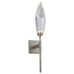 Rock Crystal Belvedere Wall Sconce - Beige Silver / Chilled Clear