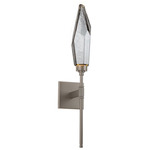 Rock Crystal Belvedere Wall Sconce - Beige Silver / Chilled Smoke