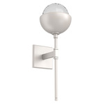 Cabochon Belvedere Wall Sconce - Beige Silver / Clear