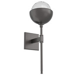 Cabochon Belvedere Wall Sconce - Graphite / Clear