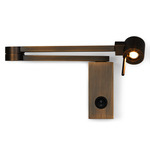 Manhattan Reading Swing Arm Wall Light - Satin Bronze / Bronze