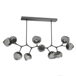 Luna Modern Branch Chandelier - Graphite / Smoke Zircon