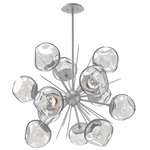 Luna Starburst Chandelier - Classic Silver / Clear Floret