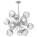 Luna Starburst Chandelier - Classic Silver / Clear Zircon