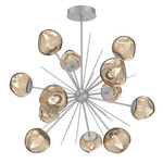 Luna Starburst Chandelier - Classic Silver / Bronze Geo