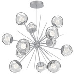 Luna Starburst Chandelier - Classic Silver / Clear Zircon