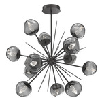 Luna Starburst Chandelier - Graphite / Smoke Geo