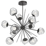 Luna Starburst Chandelier - Graphite / Clear Zircon