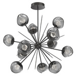 Luna Starburst Chandelier - Graphite / Smoke Zircon