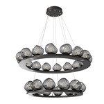 Luna Tiered Chandelier - Graphite / Smoke Zircon