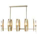 Passage Linear Pendant - Modern Brass / Frosted