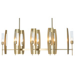 Passage Linear Pendant - Modern Brass / Clear