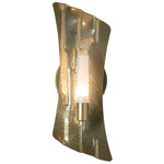 Crest Wall Sconce - Modern Brass / Frosted
