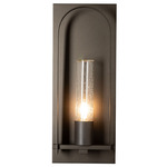 Triomphe Outdoor Wall Light - Coastal Oil Rubbed Bronze / Seeded Clear