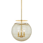 Gill Pendant - Aged Brass / Champagne