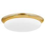 North Castle Ceiling Light - Aged Brass / Opal