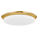 North Castle Ceiling Light - Aged Brass / Opal