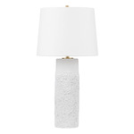 Tolland Table Lamp - White / White