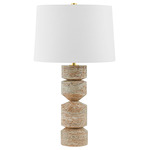 Galeville Table Lamp - Natural / White