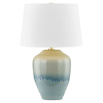 Montville Table Lamp - Blue / White