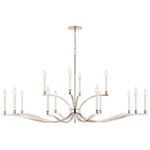 Malene Two Tier Chandelier - Polished Nickel