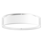 Dalton Ceiling Light - White / White Organza