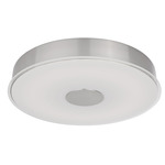 Parker Color Select Ceiling Flush Light - Brushed Nickel / Frosted