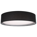 Dalton Ceiling Light - White / Black Textured Fabric