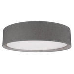 Dalton Ceiling Light - White / Gray Textured Fabric