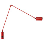Daphine Cilindro Desk Lamp - Matte Red