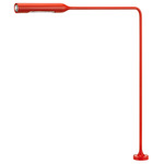 Flo Grommet Table Lamp - Matte Red