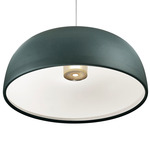 Tia Pendant - White / Battersea Green