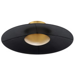 Brody Ceiling/ Wall Light - Aged Brass / Black