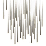 Cascade Square Multi Light Pendant - Polished Nickel / Frosted
