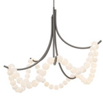 Parel Chandelier - Antique Nickel / Alabaster